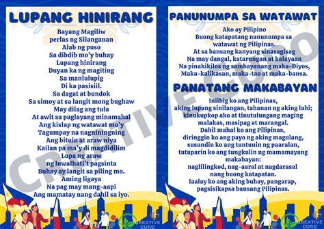 Classroom Posters 2022 (Lupang Hinirang, Panatang .